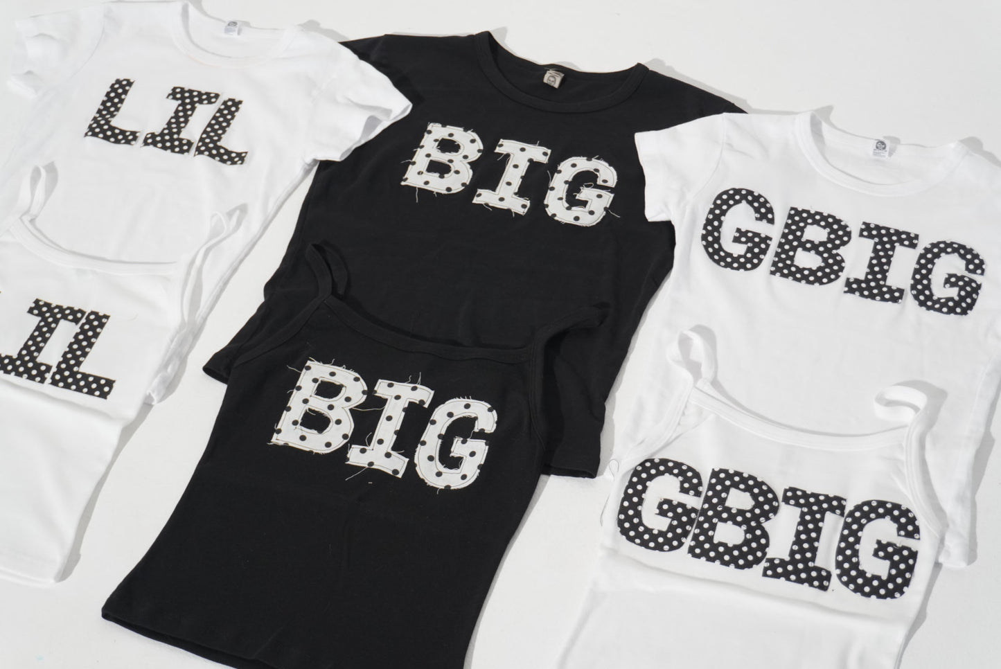 GBIG Black Polka Dot on White Top