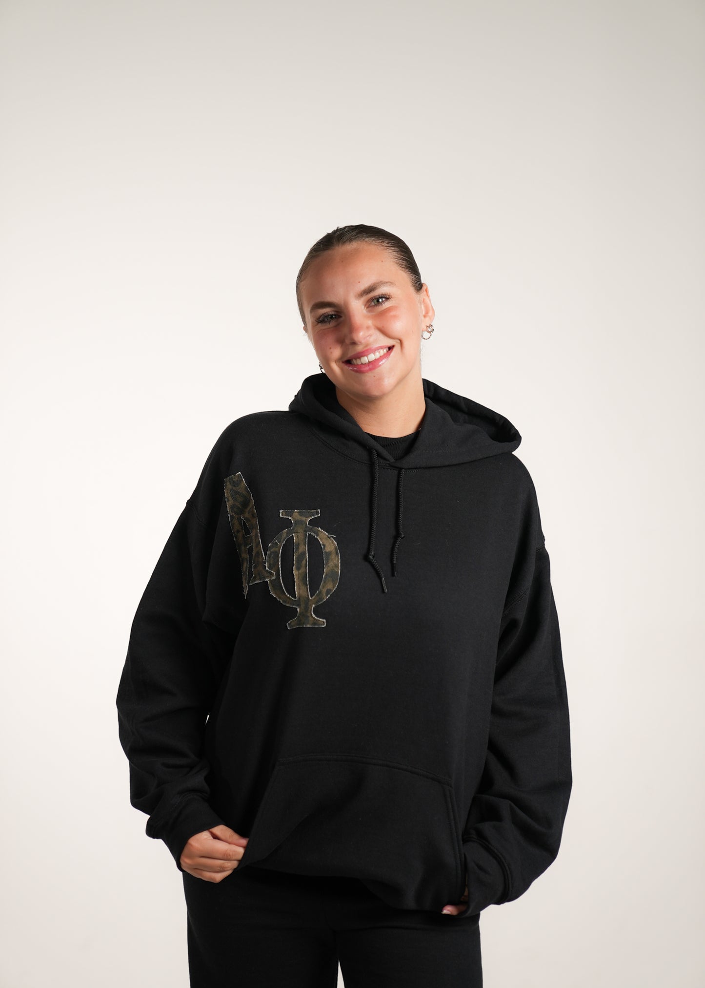 Aphi Cheetah Black Hoodie