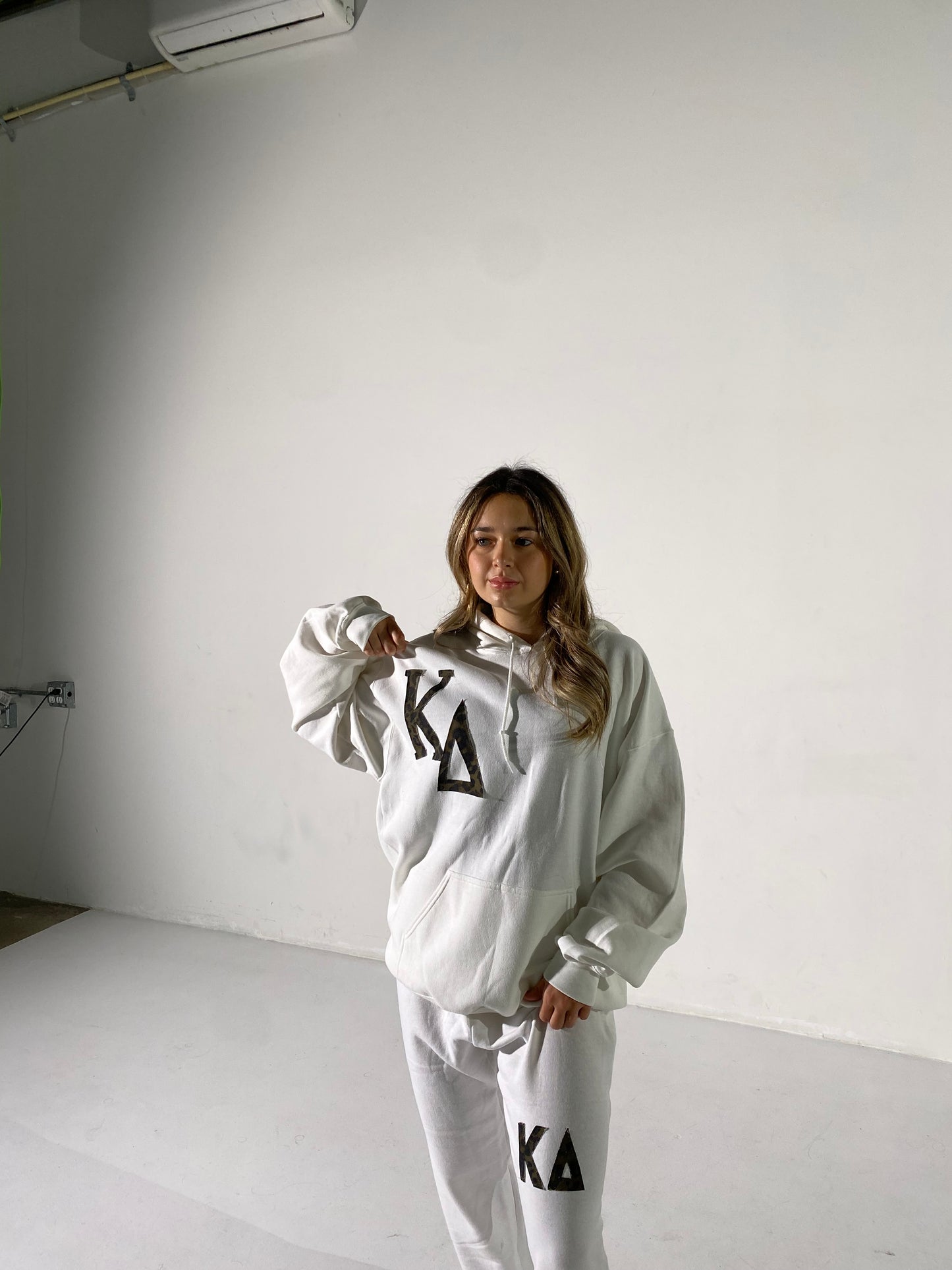 KD White Cheetah Hoodie