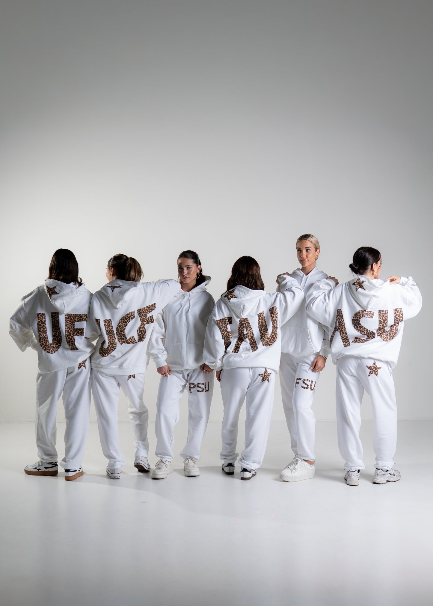 FAU White Cheetah Sweatpants (New)