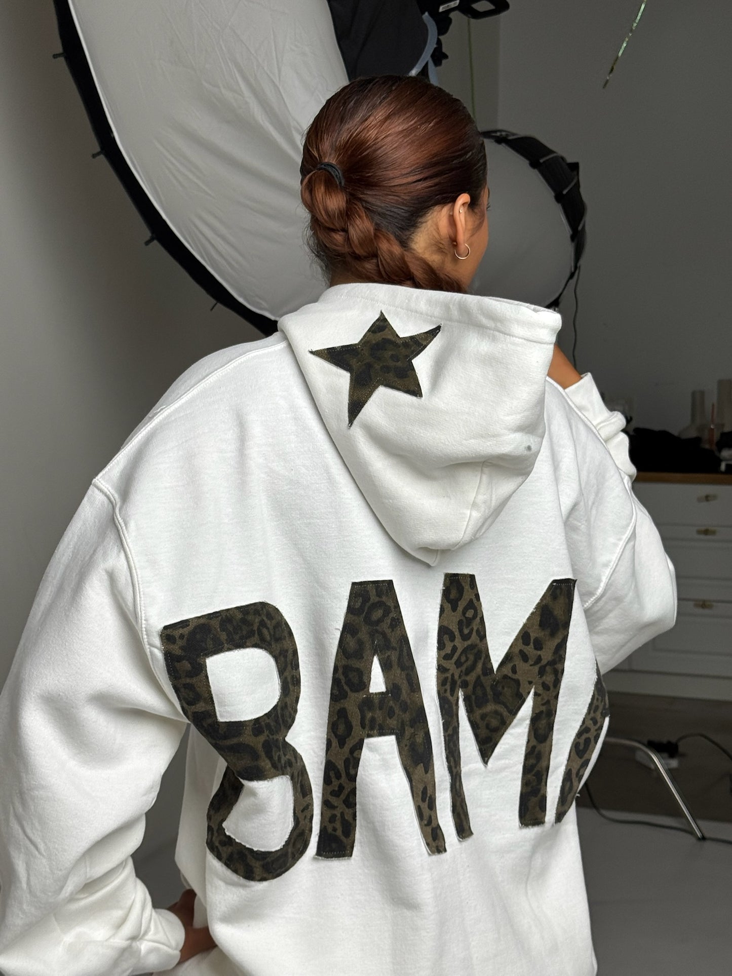 BAMA Cheetah White Hoodie