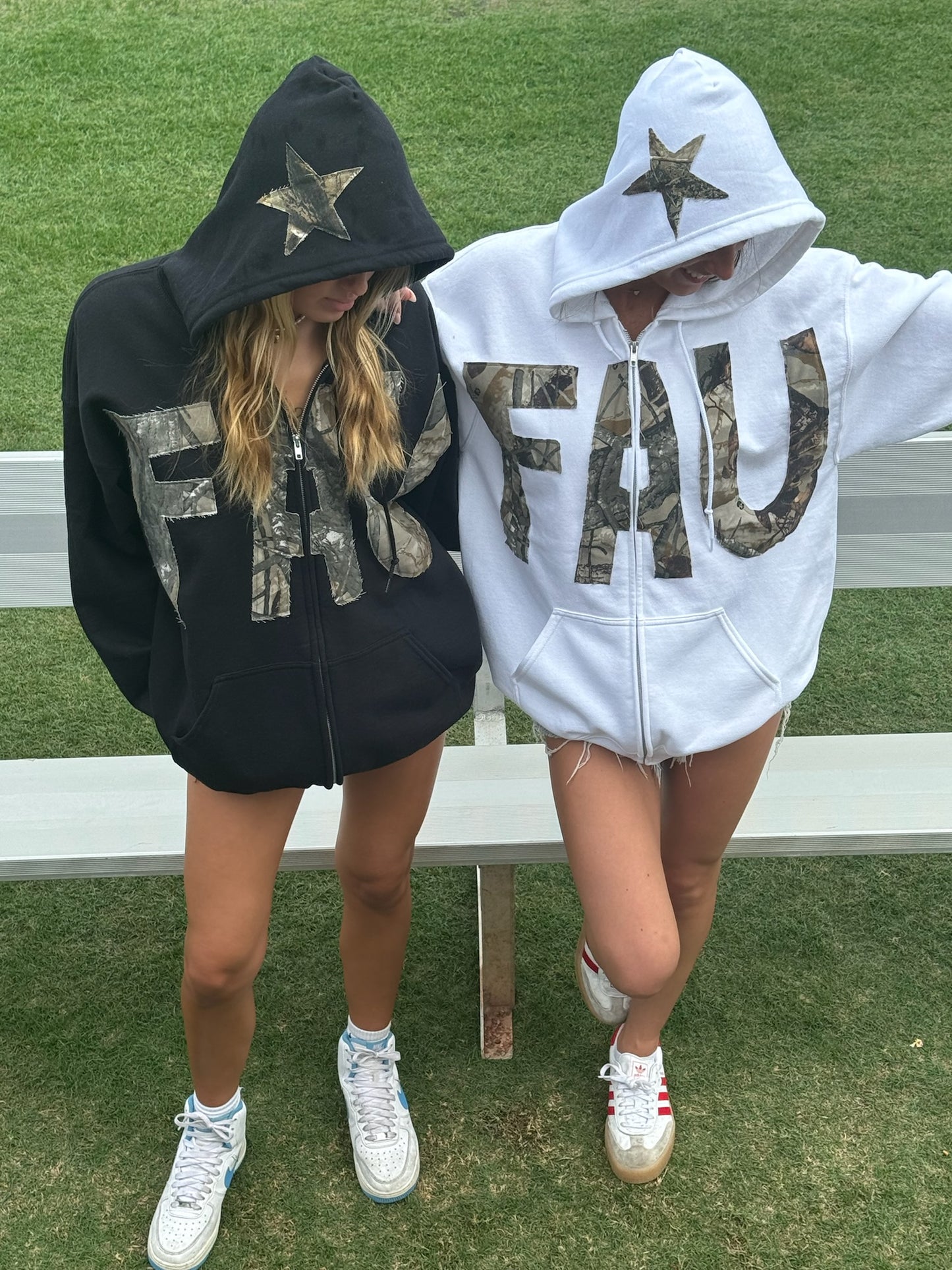 FAU Black Camo Zipup