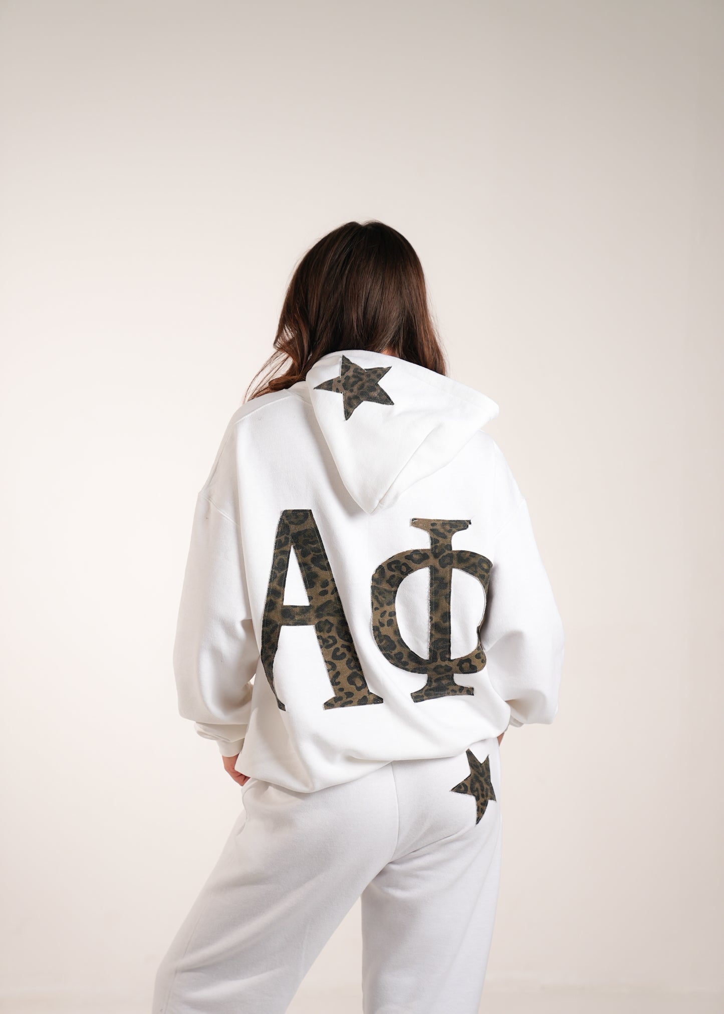Aphi Cheetah White Hoodie