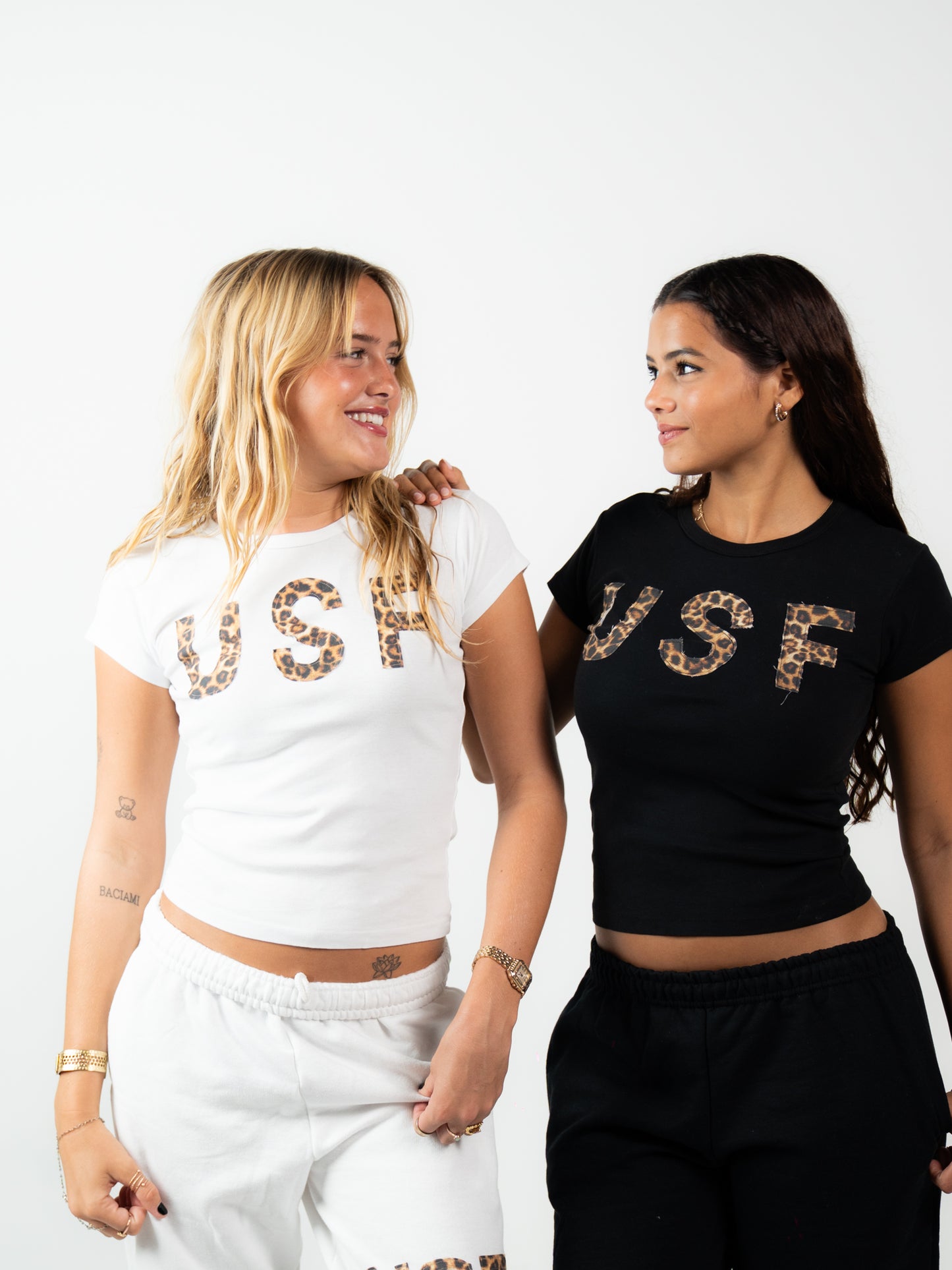 USF Cheetah on White Tee