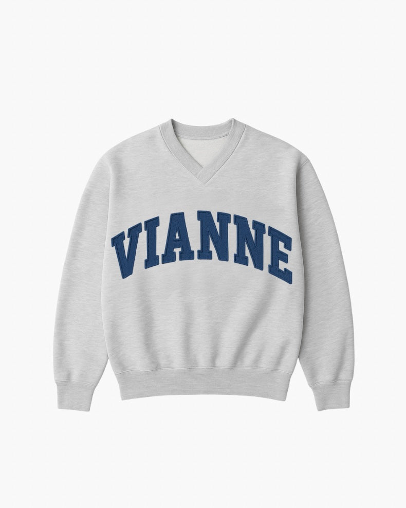 Vianne Denim Crewneck