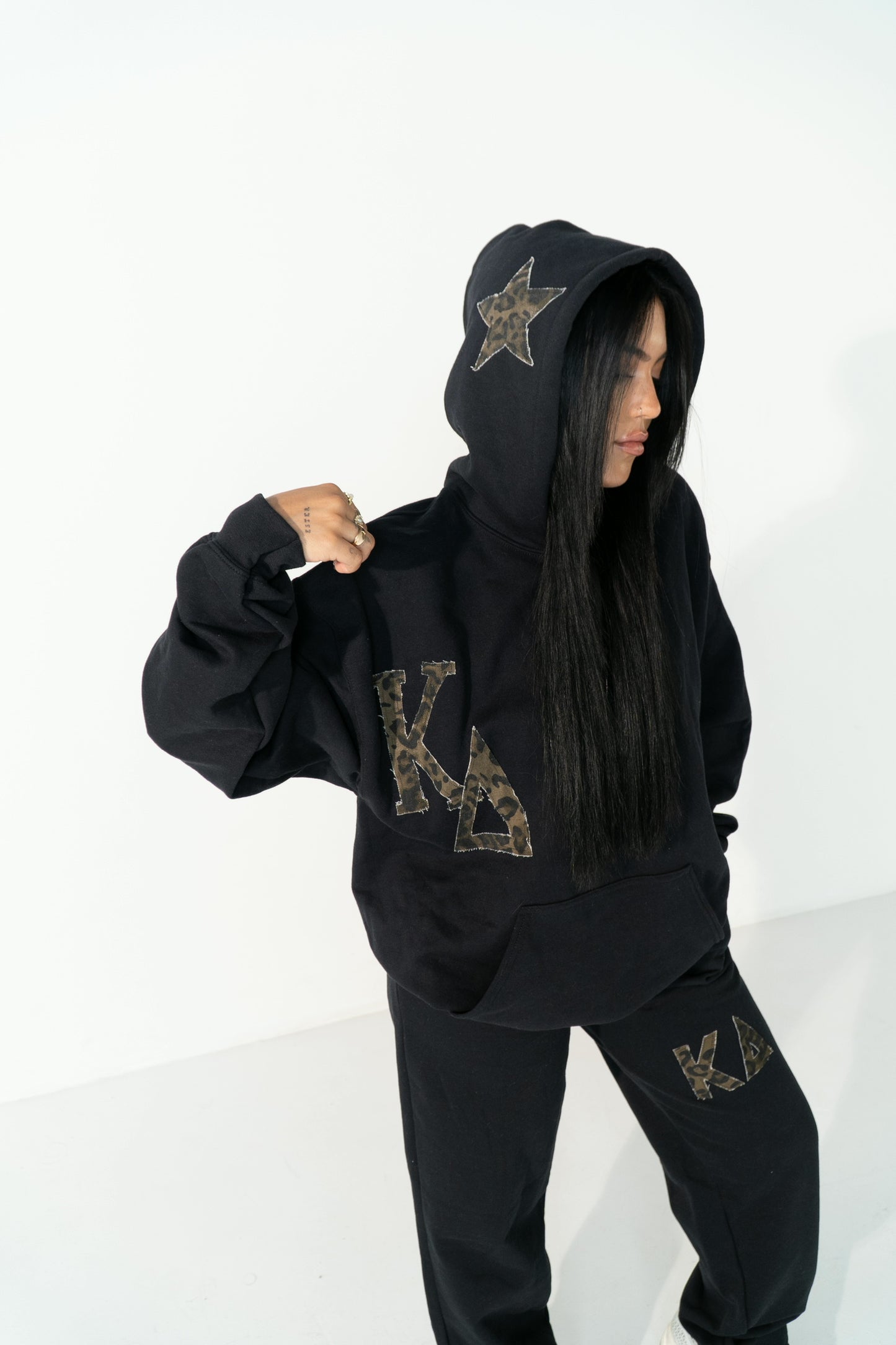KD Black Cheetah Hoodie