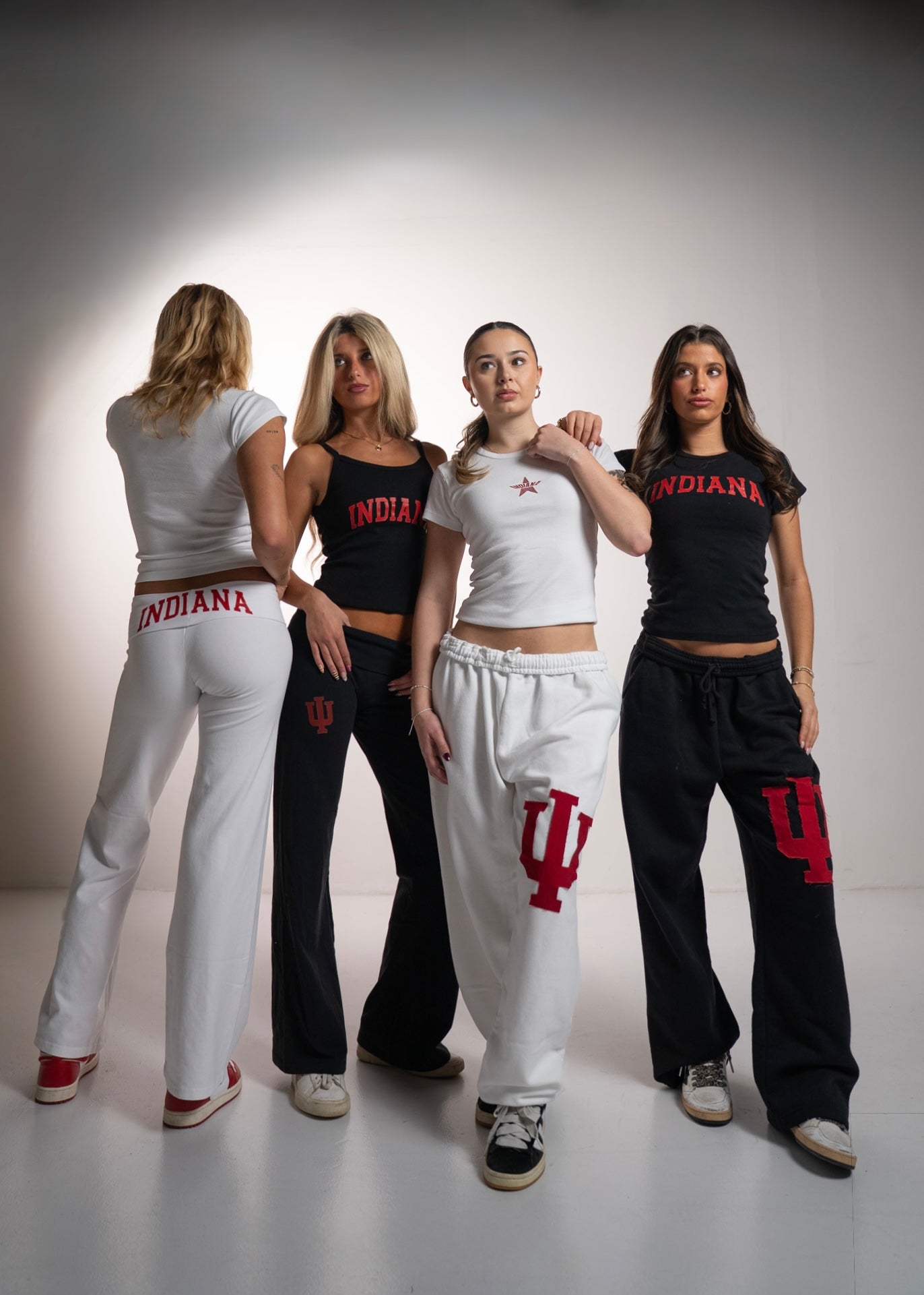 Indiana Red Foldover Leggings