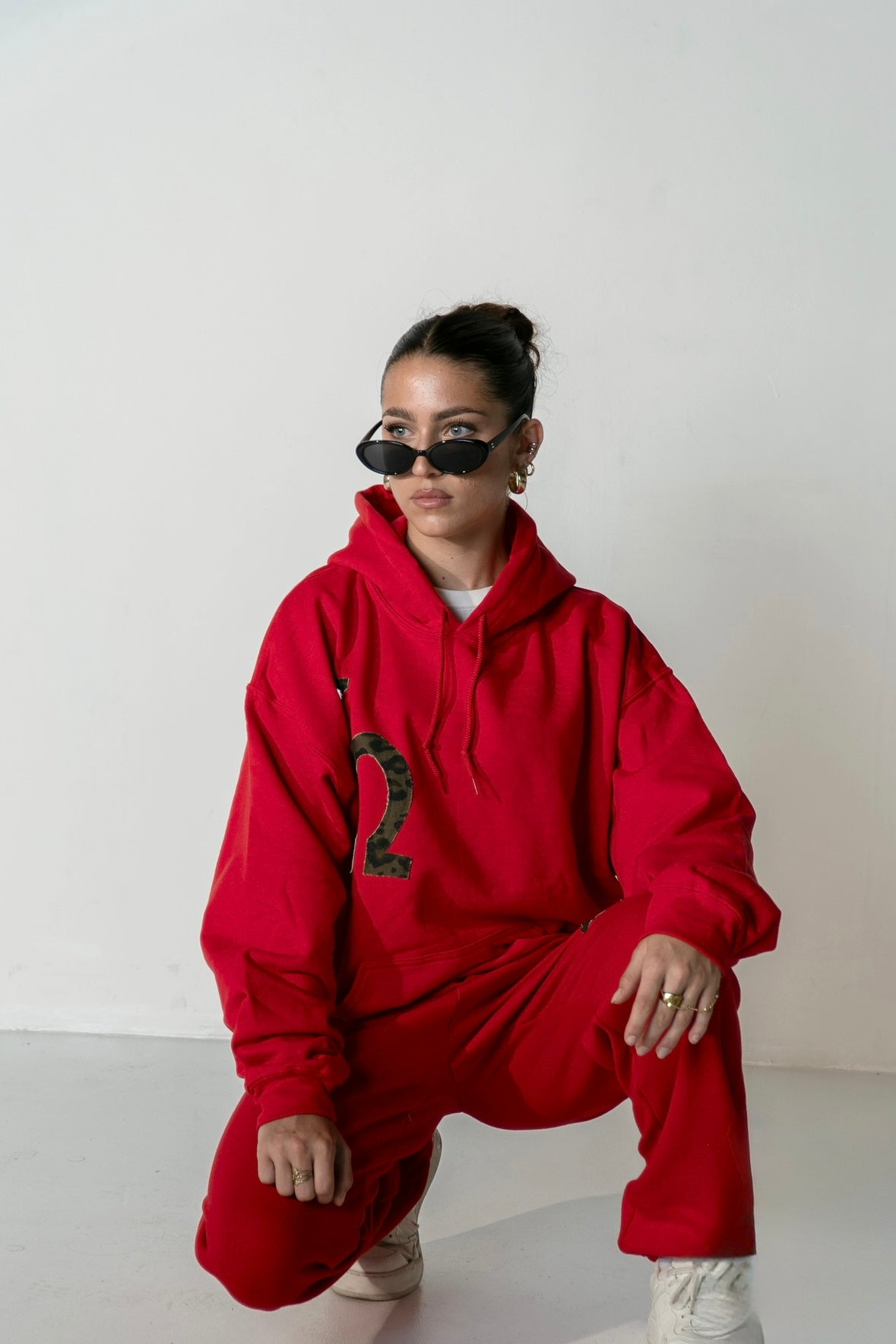 Chi O Red Cheetah Hoodie (1 of 1)