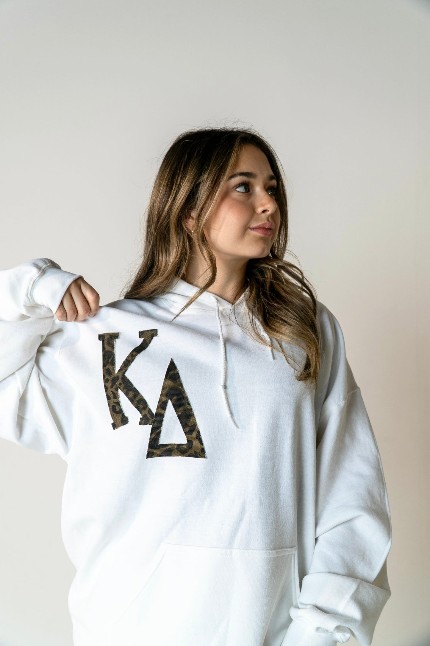 KD White Cheetah Hoodie
