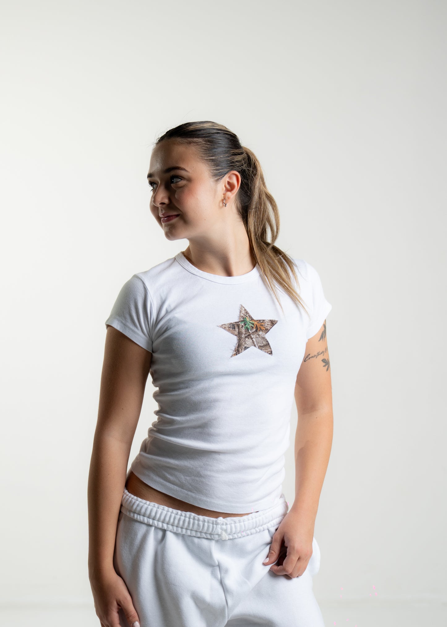 Camo Star Girl Babytee