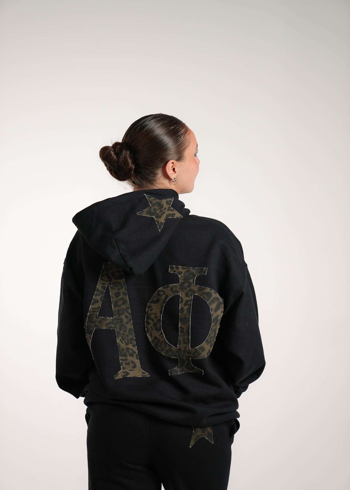 Aphi Cheetah Black Hoodie