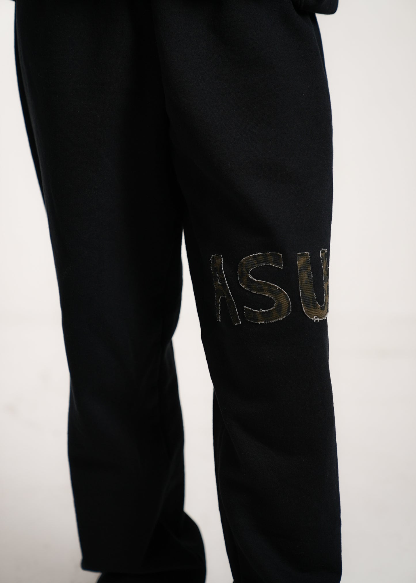 ASU Black Cheetah Sweatpants (cuffed)