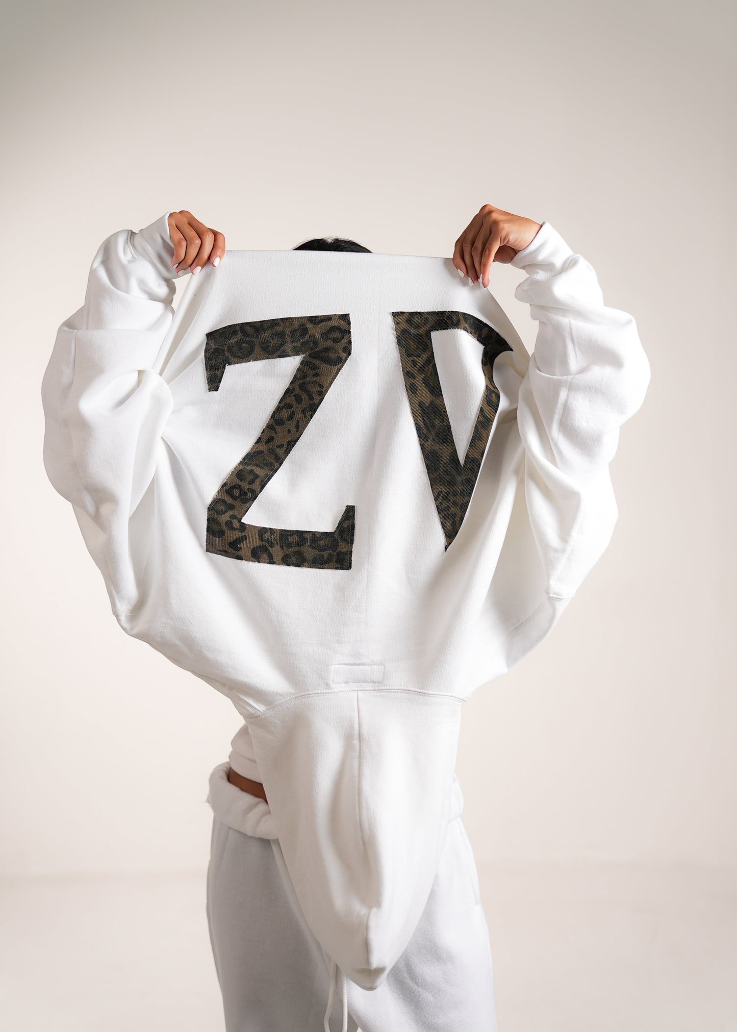 DZ Cheetah White Hoodie