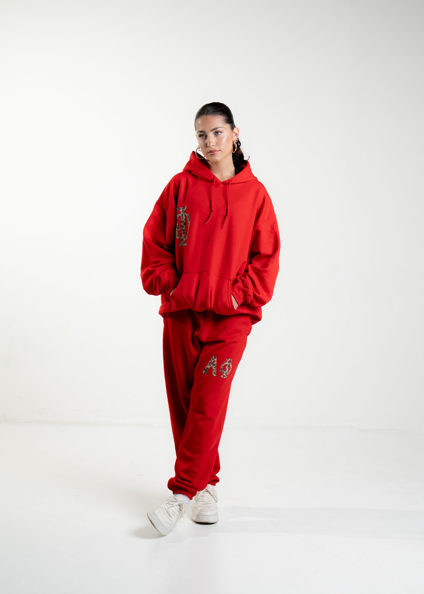 Aphi Red Cheetah Sweatpants (NEW)