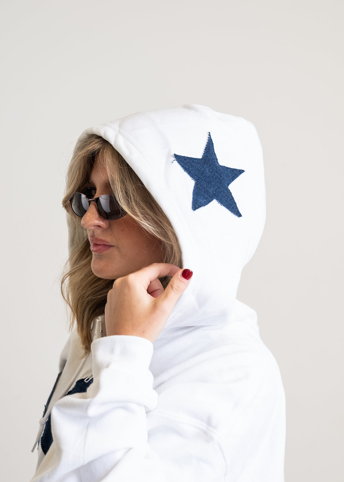 PSU White Denim Zipup (1 of 1)