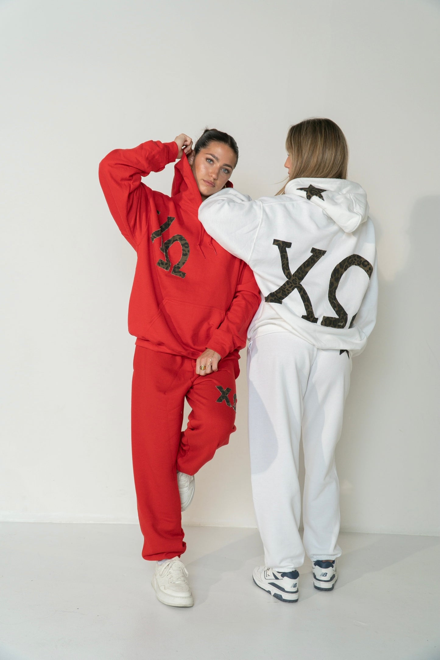 Chi O White Cheetah Hoodie