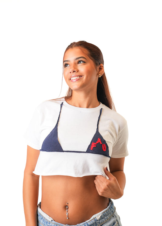 FAU Crop Tee