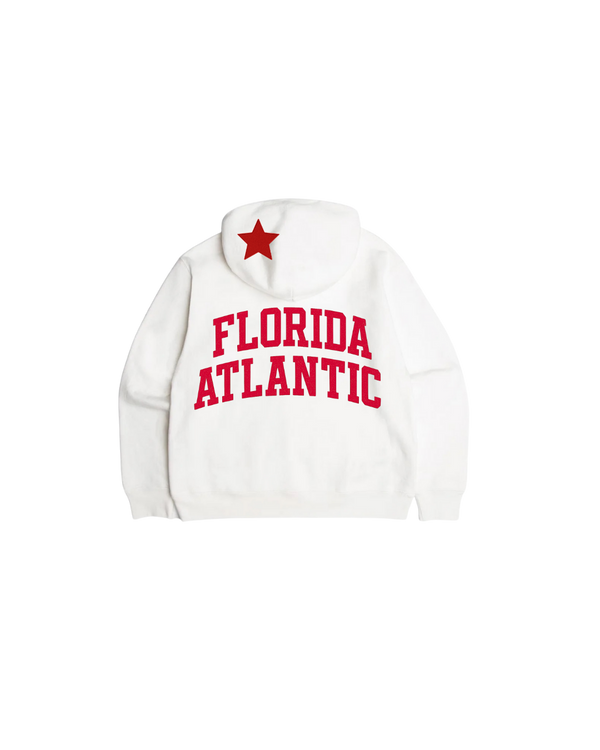Florida Atlantic Red-Denim Hoodie