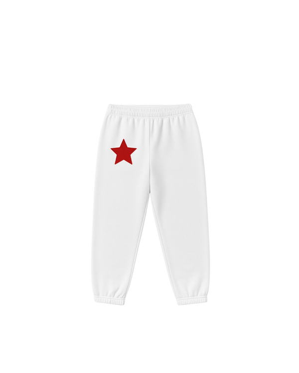 Red-Denim Star Sweatpants