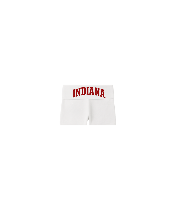 Indiana Red Foldover Shorts