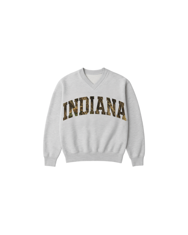 Indiana Camo Crewneck