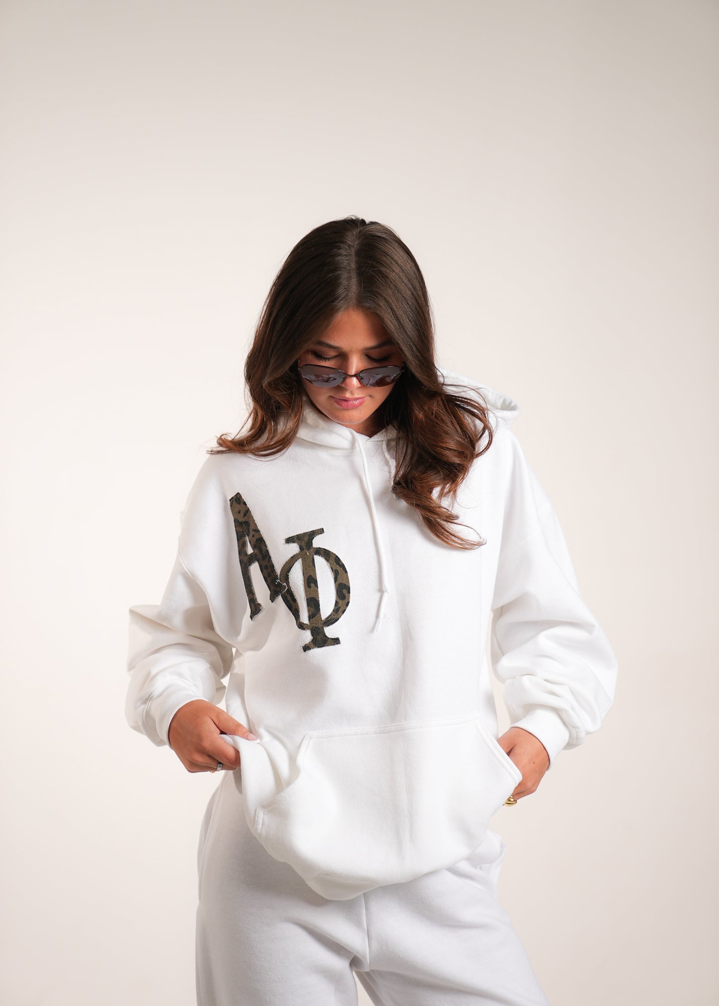 Aphi Cheetah White Hoodie