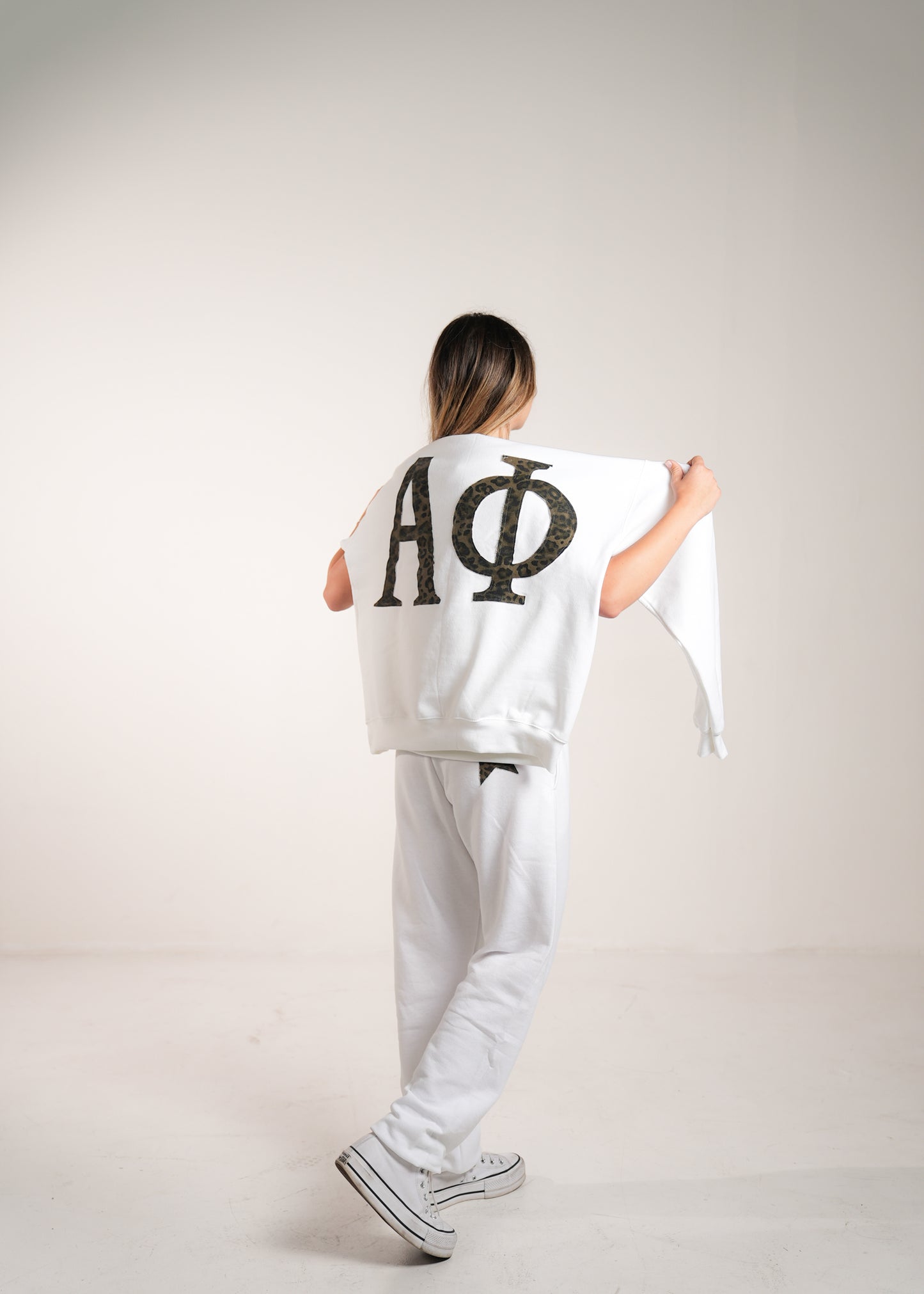 Aphi Cheetah White Hoodie