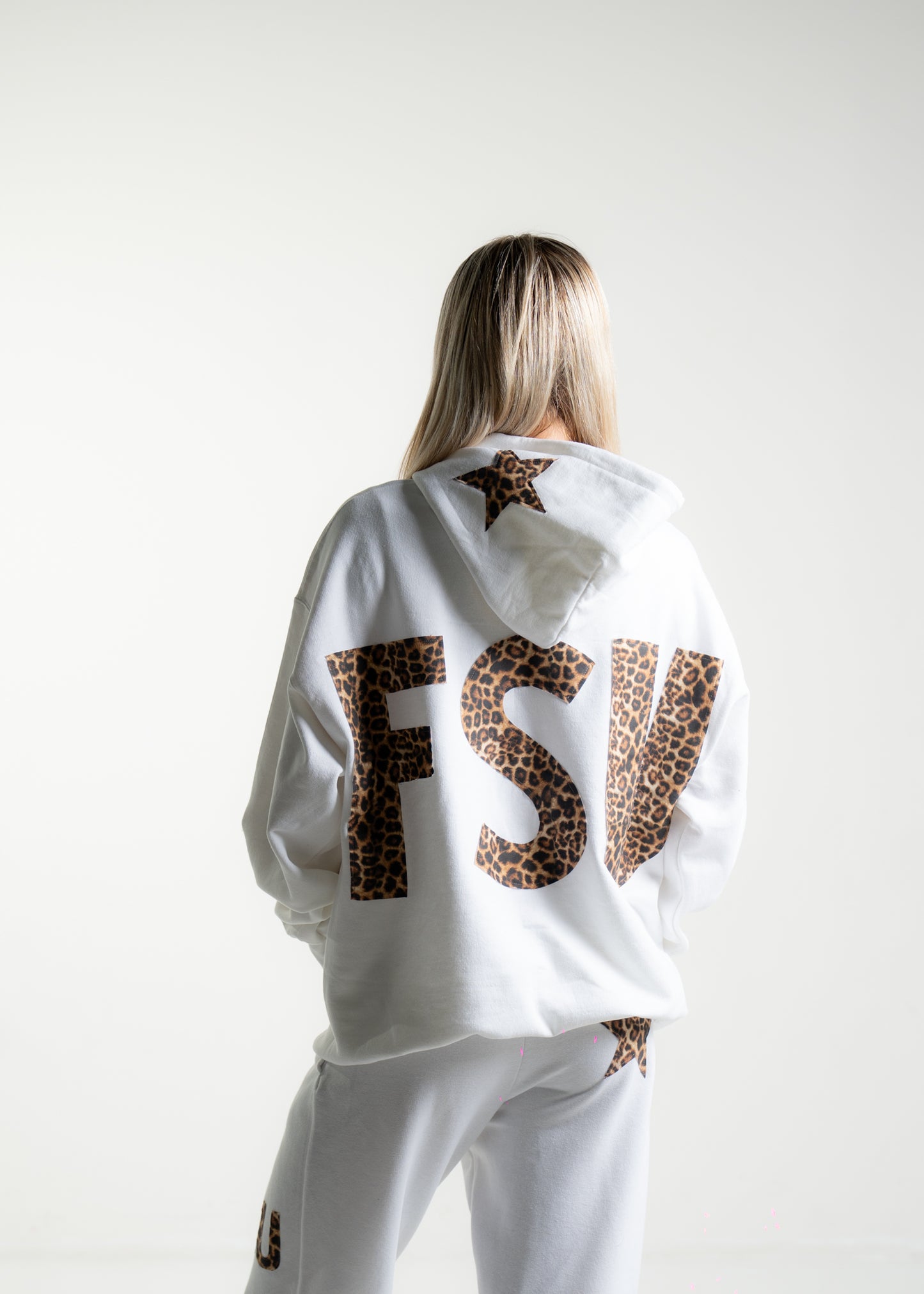 FSU White Cheetah Hoodie