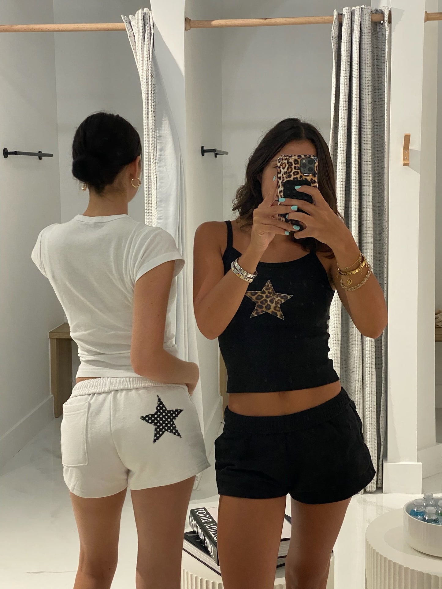 Polka Dot Star Girl Sweatshorts