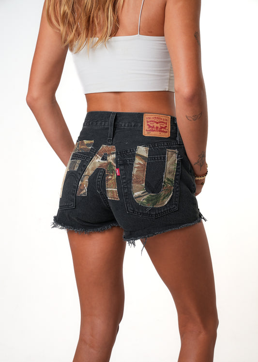 FAU Black x Camo Shorts