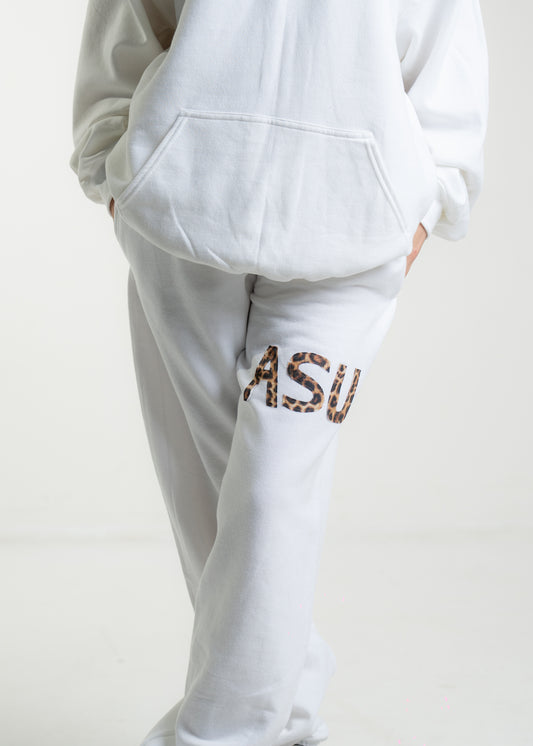 ASU White Cheetah Sweatpants (New)