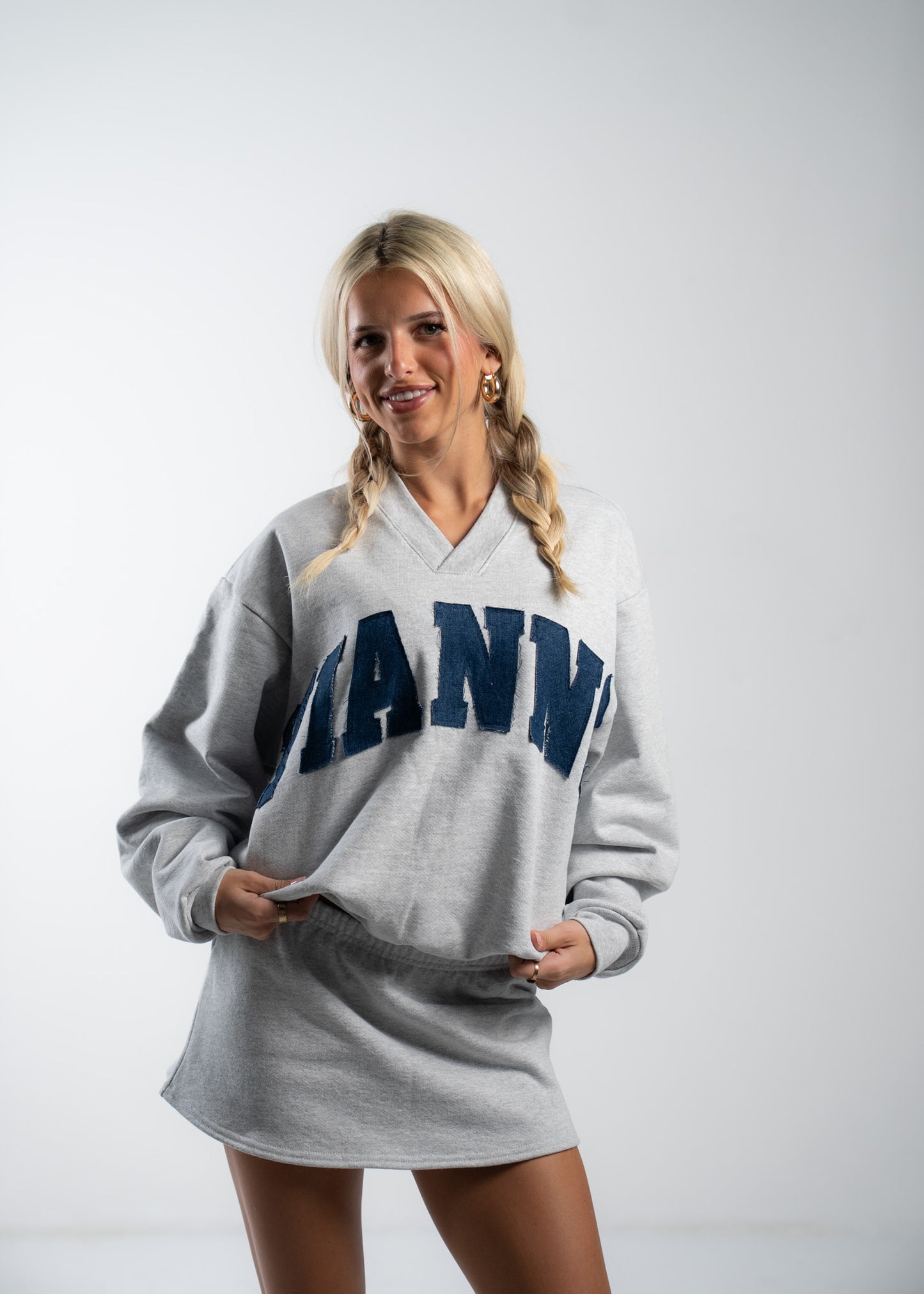 Vianne Denim Crewneck