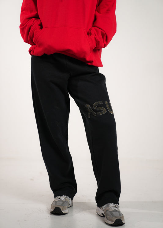 ASU Black Cheetah Sweatpants (straight-leg)