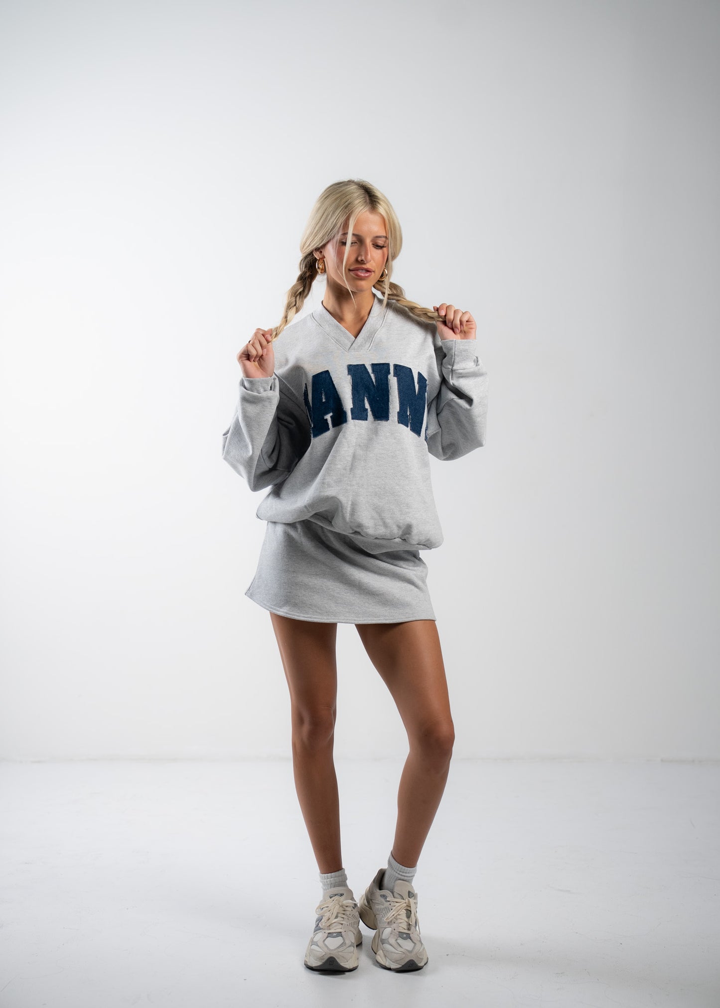 Vianne Denim Crewneck