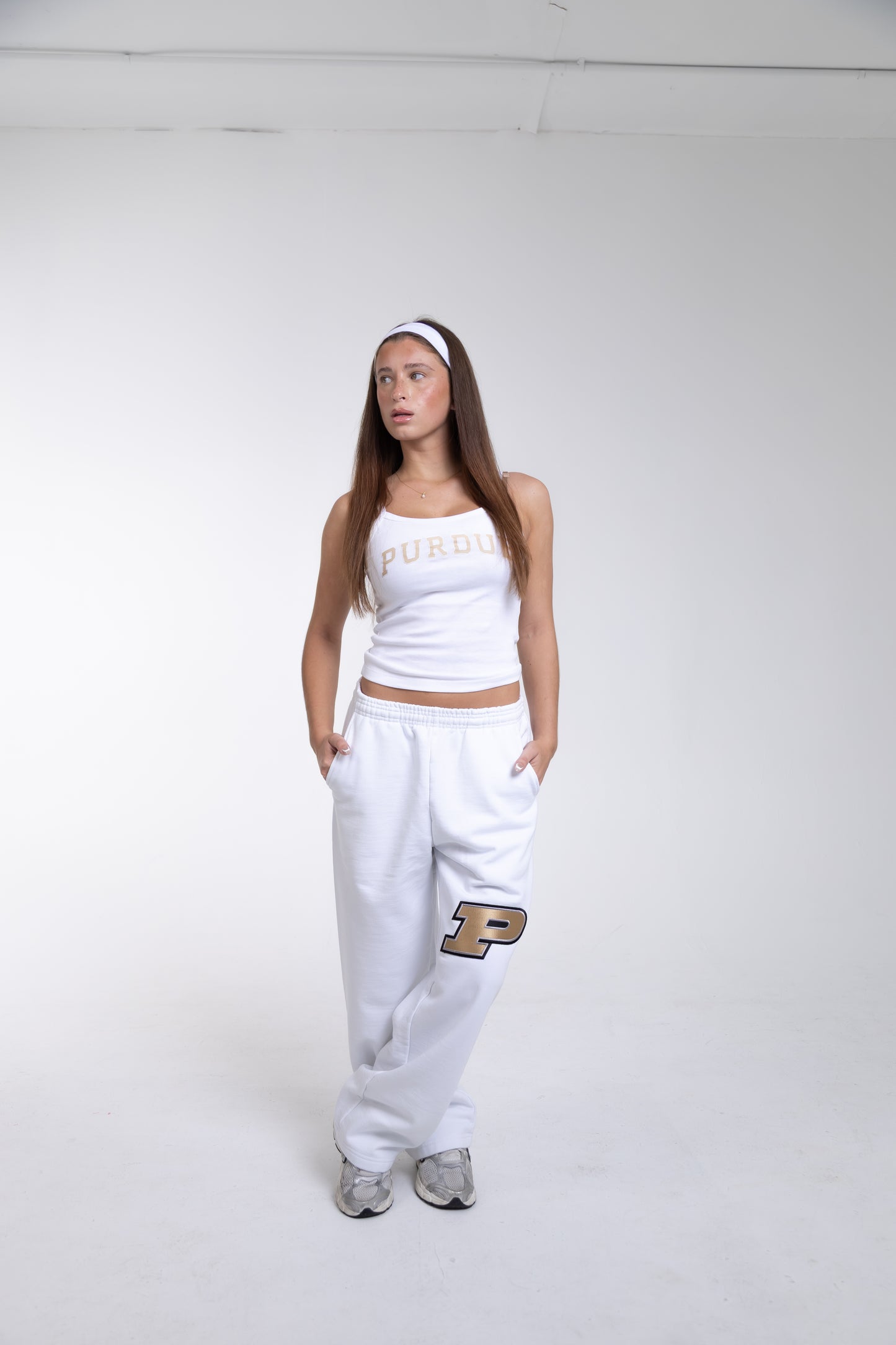 Purdue White Sweatpants
