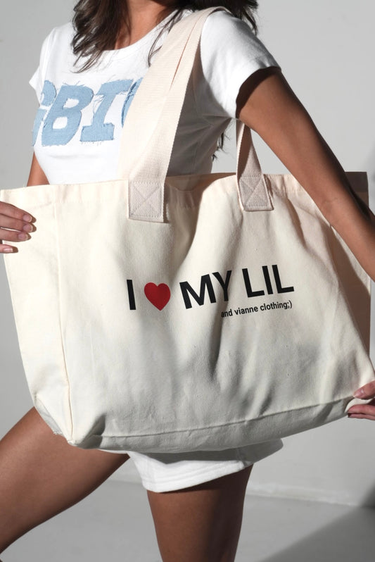 'I Love My Lil/Big' Tote
