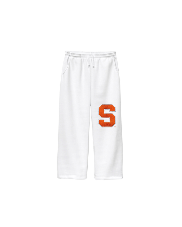 Syracuse White Sweatpants