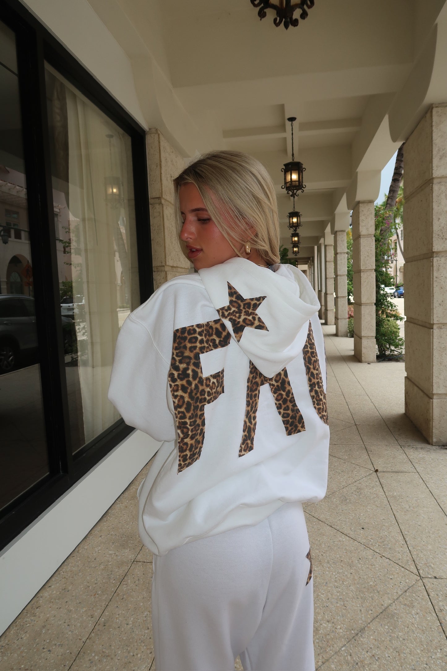 FAU White Cheetah Hoodie (New)
