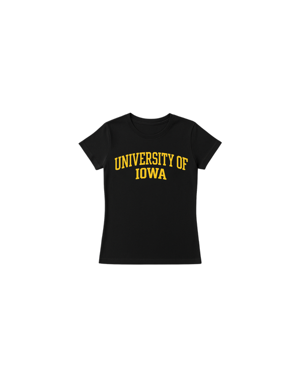 Iowa Black Tee