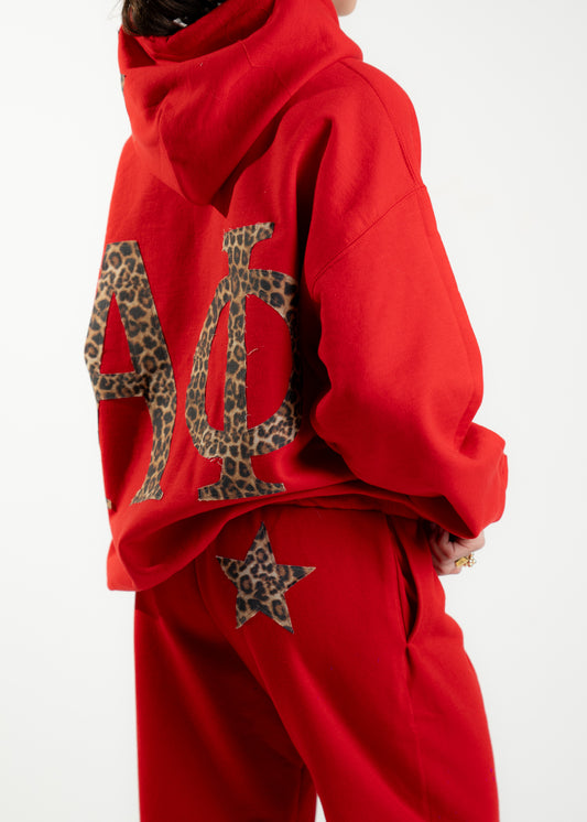 Aphi Red Cheetah Hoodie (NEW)