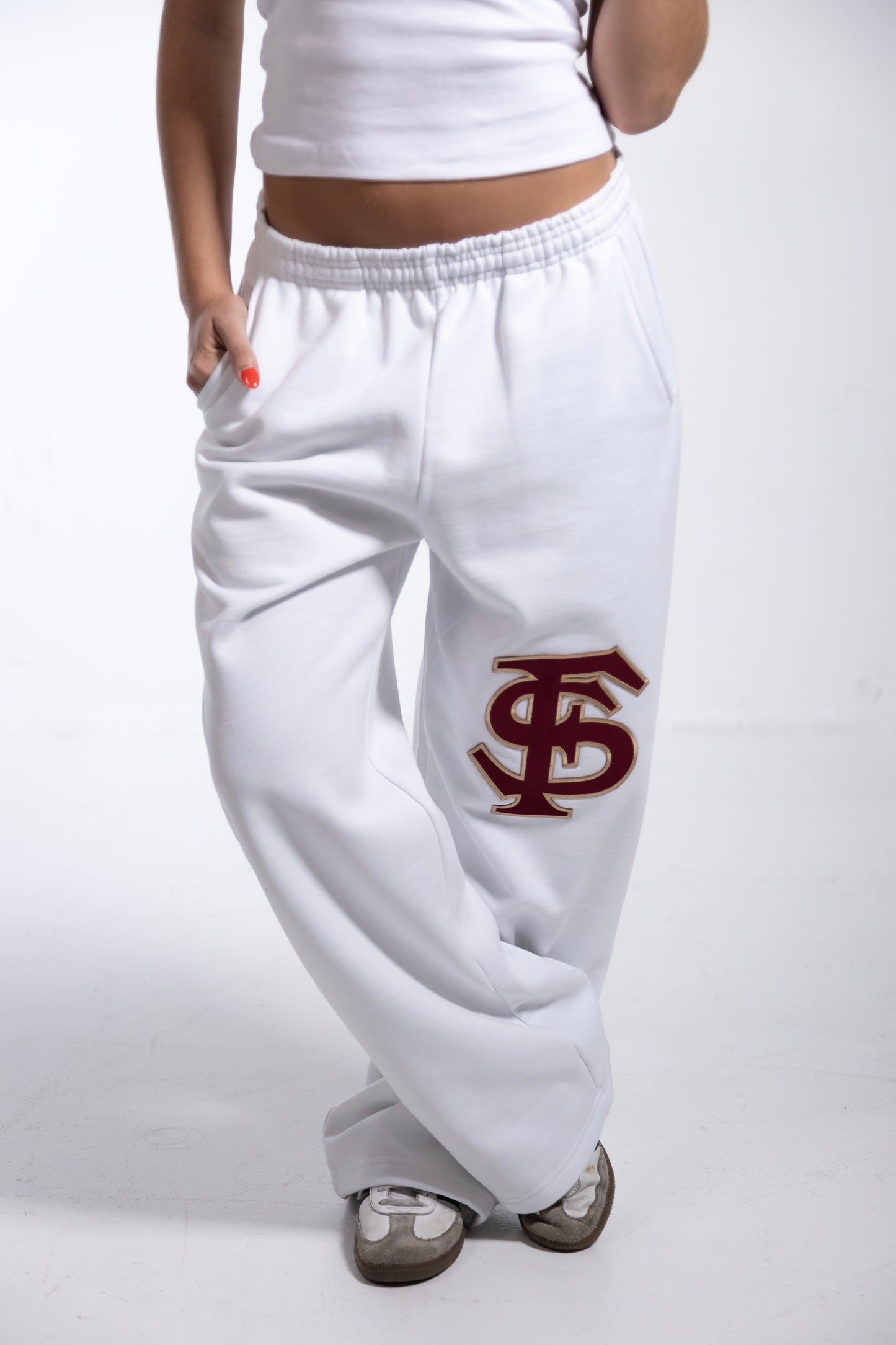 FSU White Sweatpant