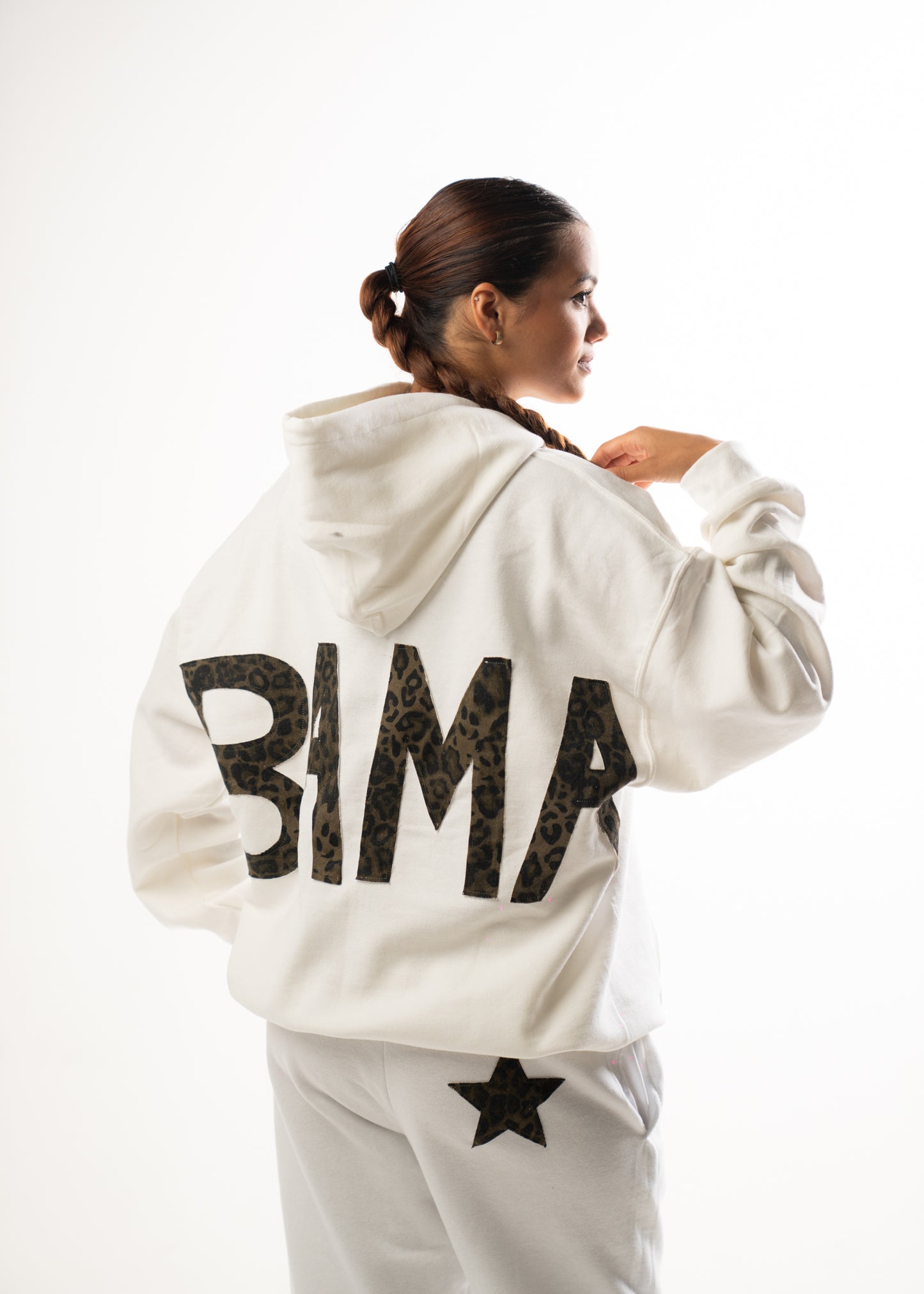 BAMA Cheetah White Hoodie
