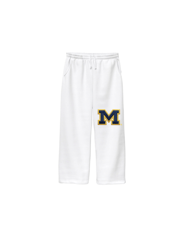 Michigan White Sweatpant