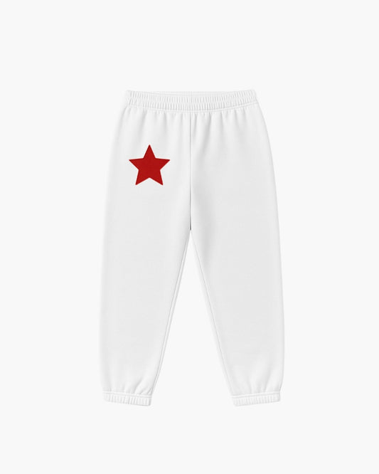 Red-Denim Star Sweatpants