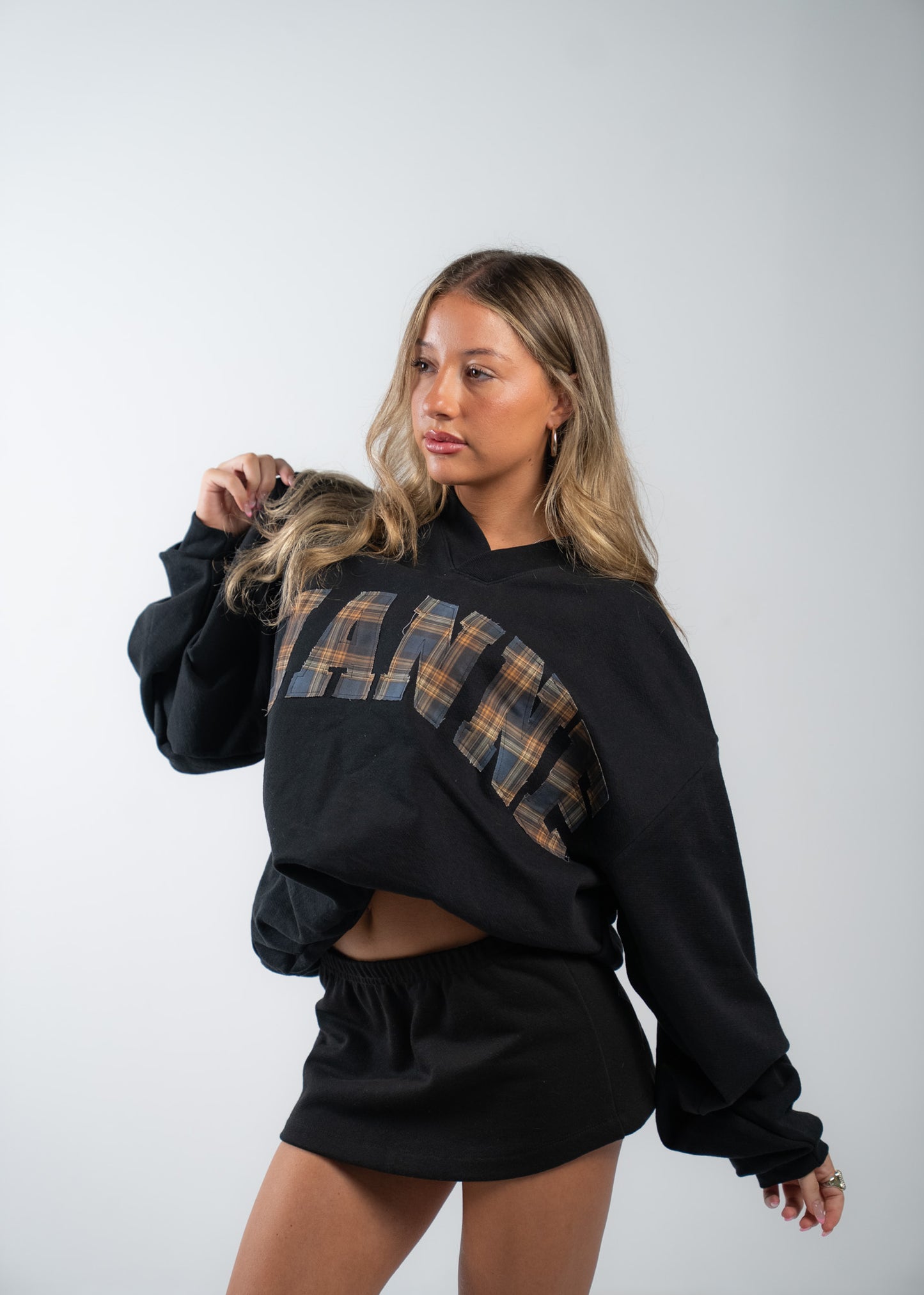 Vianne Plaid Crewneck