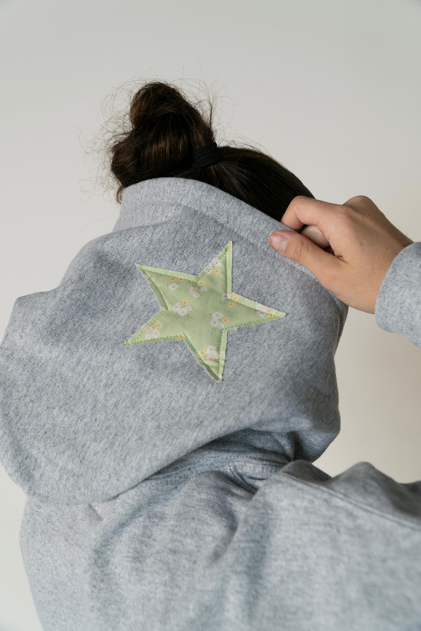 KD Grey Floral Hoodie (1 of 1)