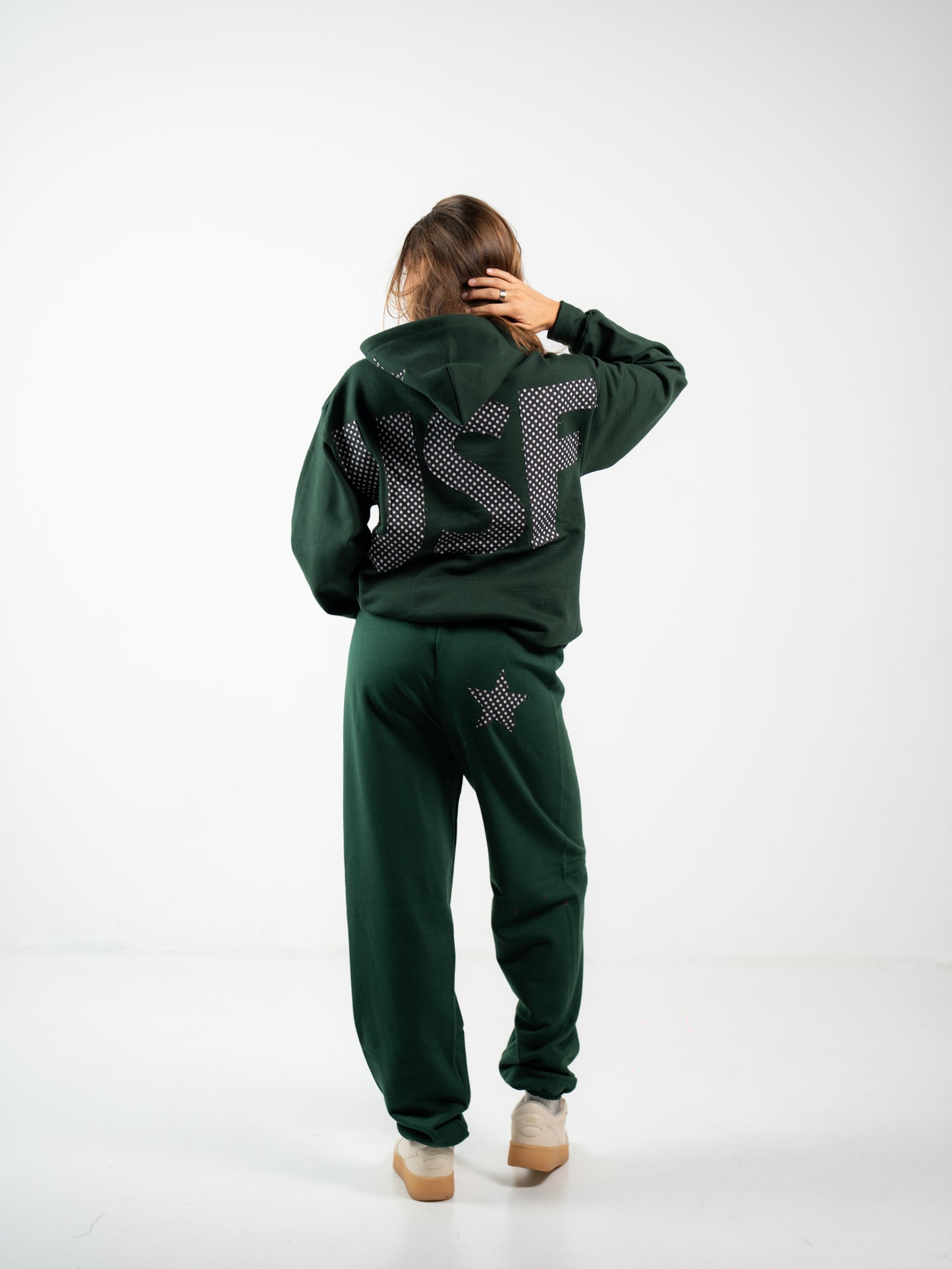 USF Green Polka Hoodie