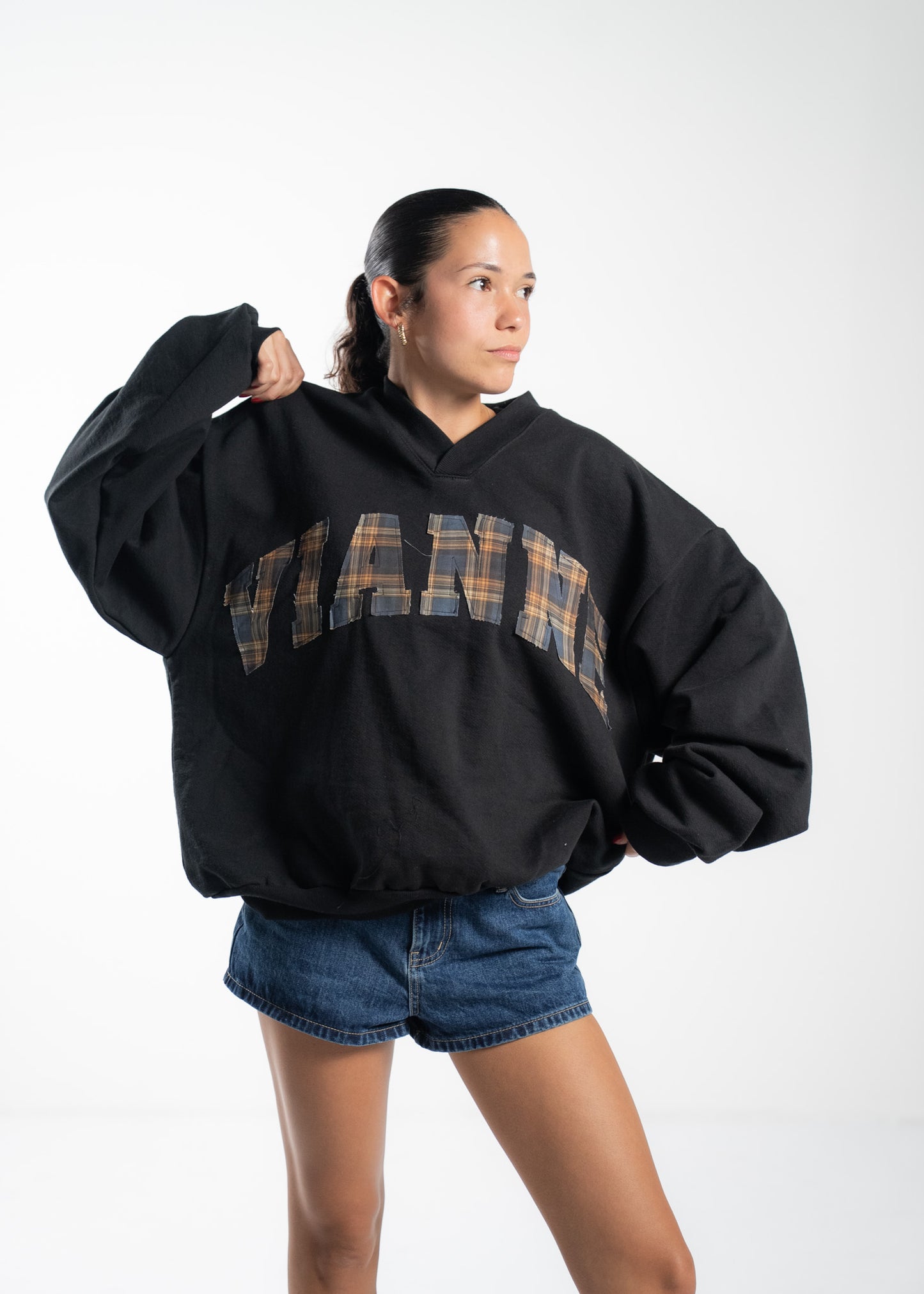 Vianne Plaid Crewneck