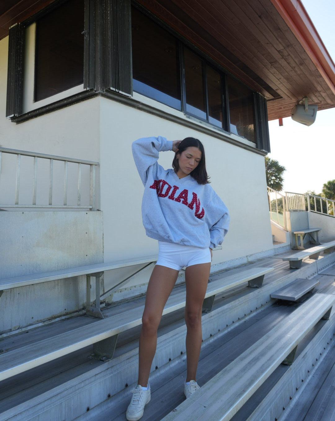 Indiana Red Foldover Shorts