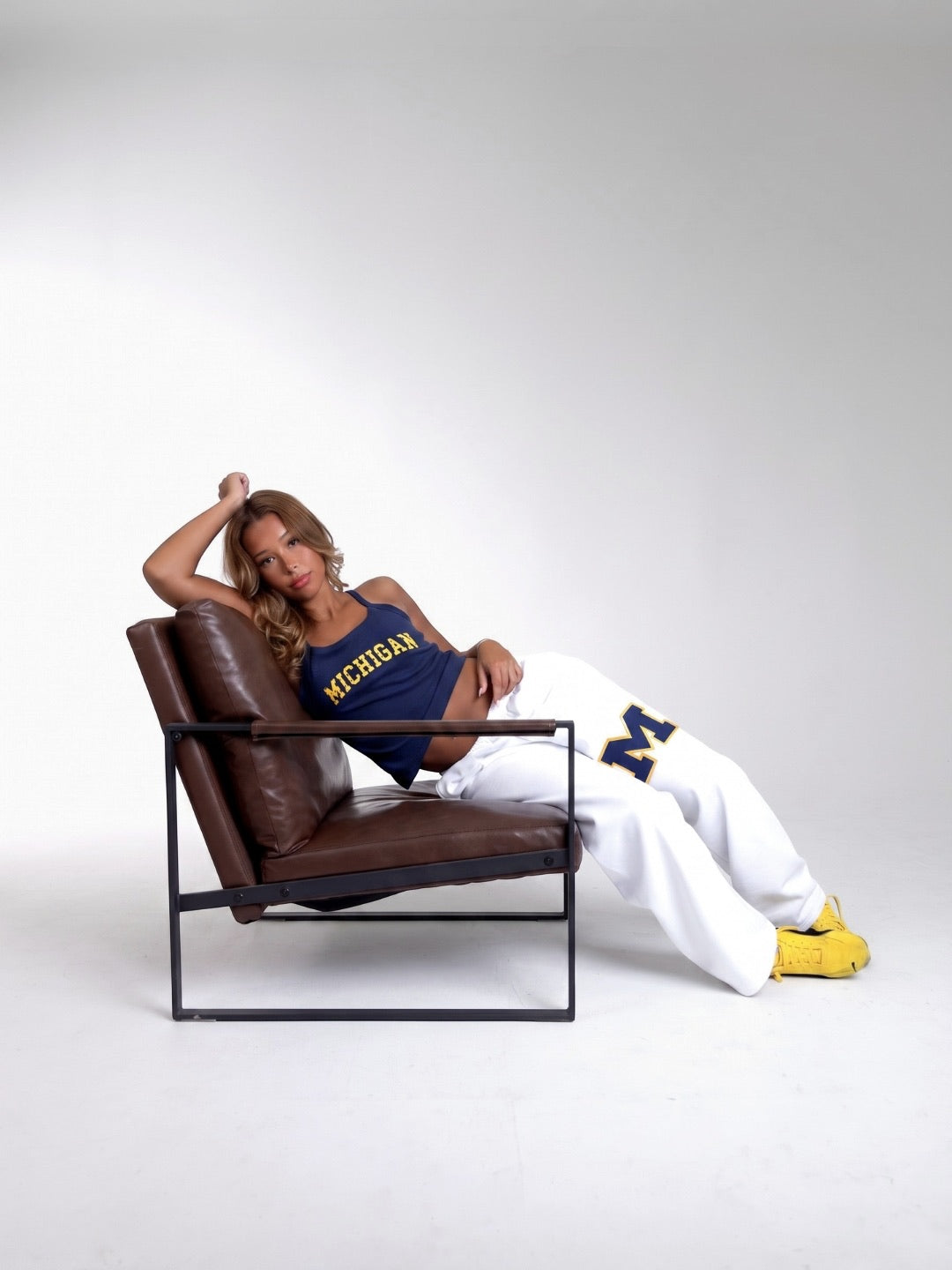 Michigan White Sweatpants